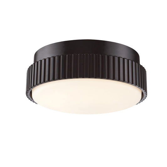 Fanimation Kute 5in 1-Light LED Light Kit | Dark Bronze and Opal Frosted Glass | Damp Rated for Patio & Bathroom | 5 x 5 x 2 in | Model LK8561DZ