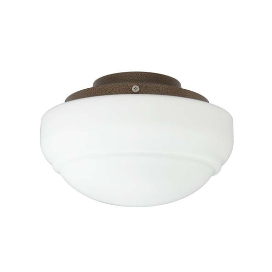 Fanimation Low Profile Light Kit 5.2in 1-Light Ceiling Fan Light Kit | Oil-Rubbed Bronze and Rounded Glass | Bedroom & Living Room | Model LKLP101OB