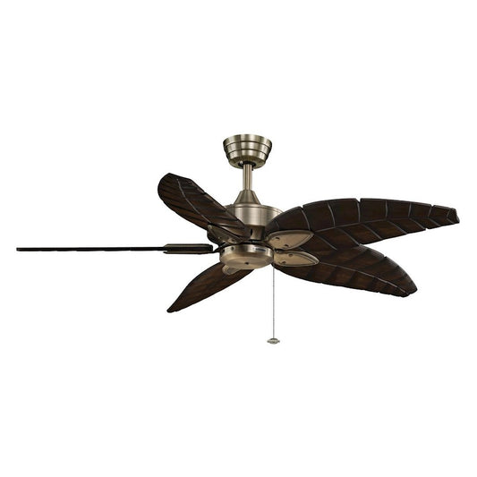 Fanimation Windpointe Antique Brass Motor Only | Traditional 5-Blade Ceiling Fan | Living Room & Bedroom | 44-80in Sweep, 4649 CFM | Model MA7500AB