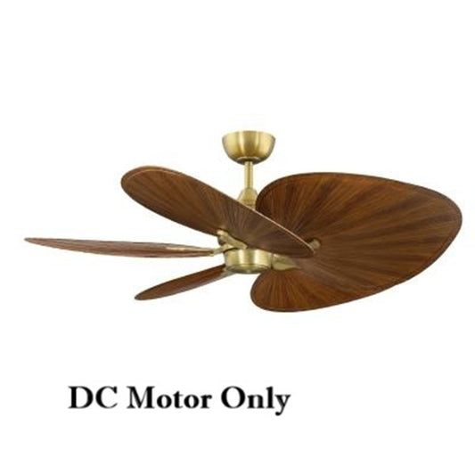 Fanimation Islander 52in 5-Blade Ceiling Fan Motor Only | Tropical Brushed Satin Brass DC Motor | Living Room & Bedroom | Model MAD3250BS