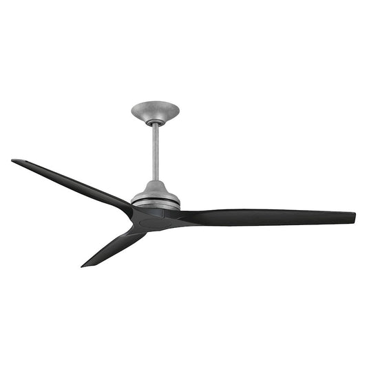 Fanimation Spitfire DC 64in 3-Blade Ceiling Fan | Galvanized Finish | Outdoor Patio & Bedroom | 64 x 64 x 21 in | Model MAD6721GZ