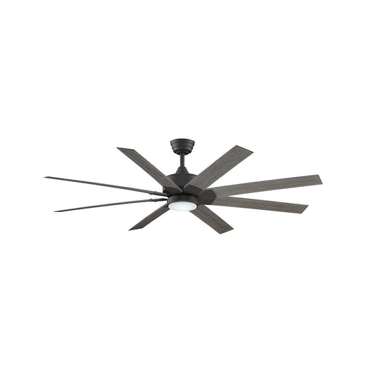 Fanimation Levon Custom 52in 8-Blade Ceiling Fan | Matte Greige DC Motor | Living Room & Bedroom | 52 x 52 x 16 in | Model MAD7912BGR