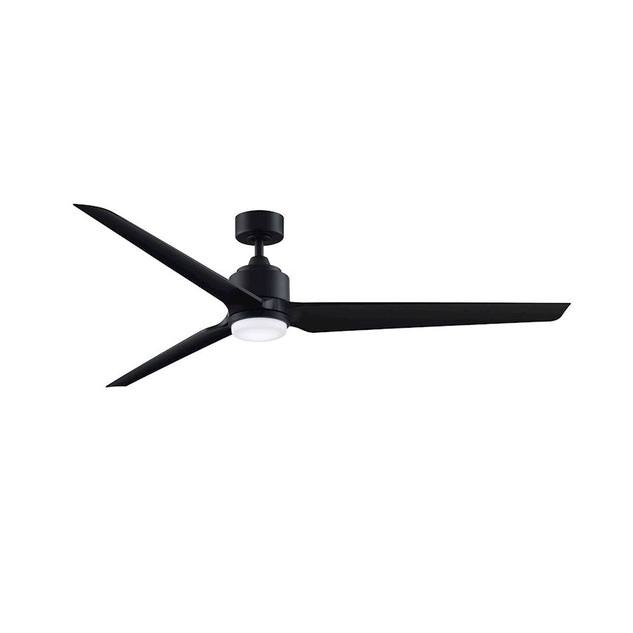 Fanimation TriAire Custom 64in 3-Blade Ceiling Fan Motor | Black DC Motor | Indoor & Outdoor Wet Rated | 64 x 64 x 16 in | Model MAD8515BLW