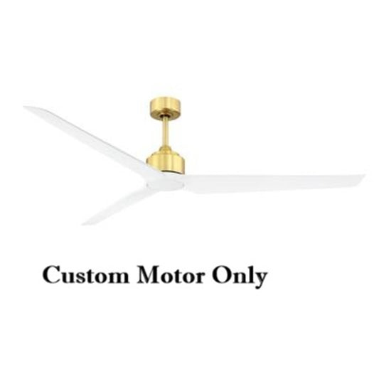 Fanimation TriAire Custom 64in Ceiling Fan Motor | Satin Brass DC Motor | Indoor & Outdoor Damp Locations | 64-84in Sweep | Model MAD8515BS