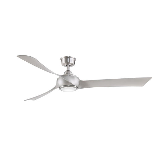 Fanimation Wrap Custom 64in 3-Blade Ceiling Fan Motor | Brushed Nickel Finish | Indoor & Covered Patio | 64 x 64 x 16 in | Model MAD8531BN