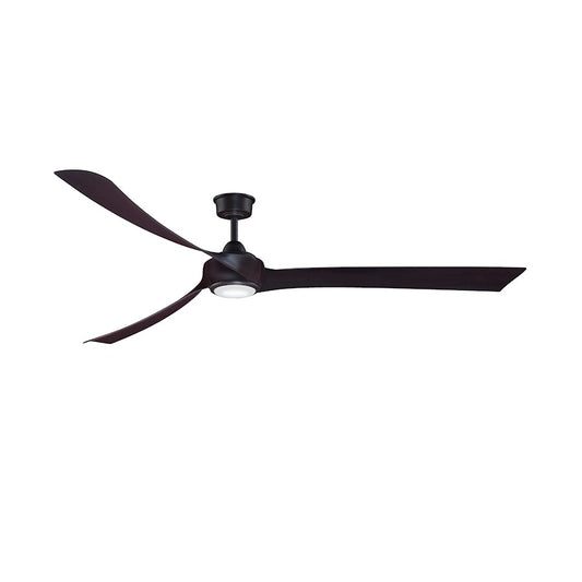 Fanimation Wrap Custom 64in 3-Blade Ceiling Fan | Modern Dark Bronze Motor | Living Room & Covered Patio | 64 x 64 x 16 in | Model MAD8531DZ