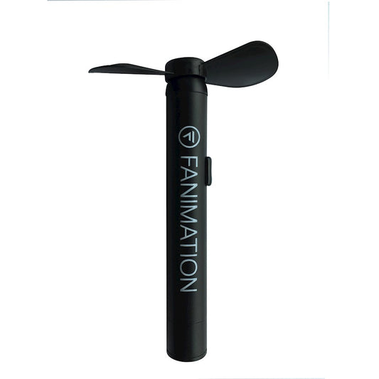 Fanimation Baby Breezy 3.75in Handheld Fan | Black Composite Blades | Travel & Personal Cooling | 2 x 2 x 4 in | Model MF90BL