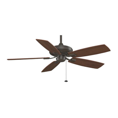 Fanimation Edgewood 52in 5-Blade Ceiling Fan | White and White/White Oak Blades | Living Room & Covered Patio | 52 x 52 x 1.3 in | Model TF610WH