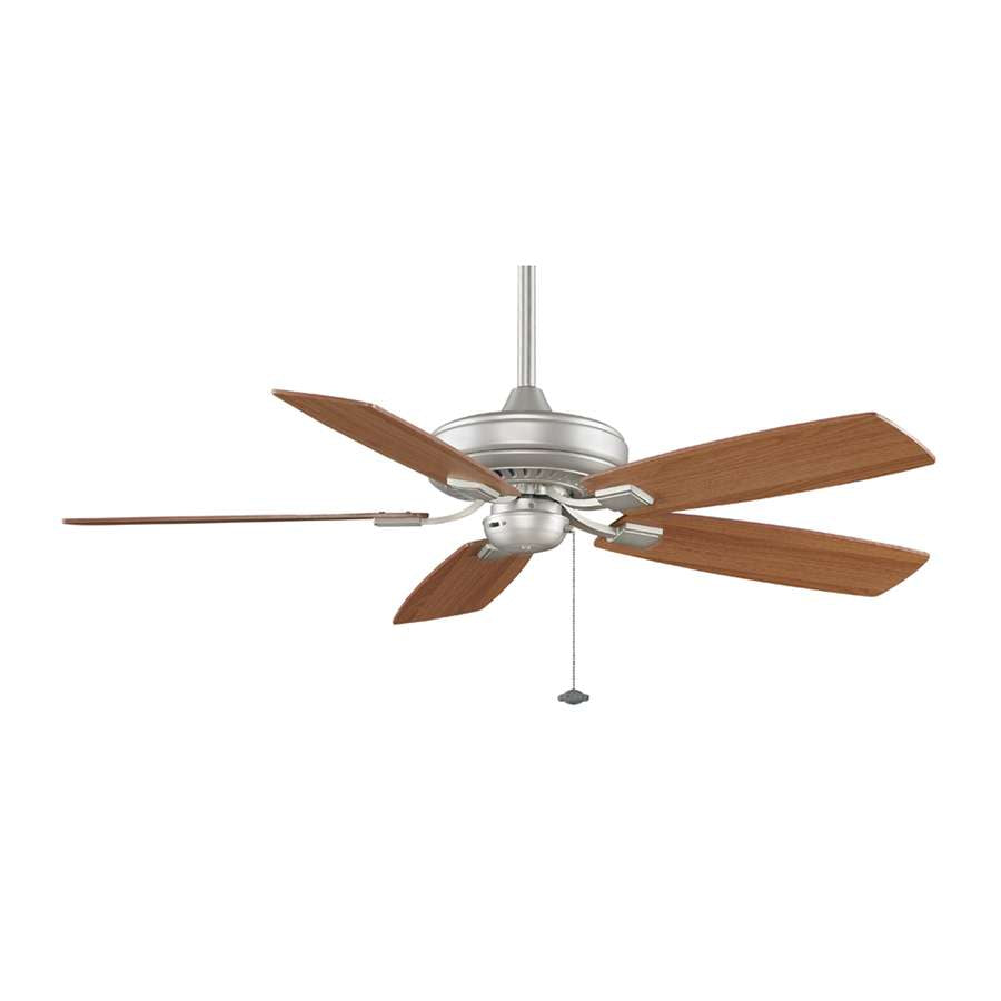 Fanimation Edgewood 52in 5-Blade Ceiling Fan | White and White/White Oak Blades | Living Room & Covered Patio | 52 x 52 x 1.3 in | Model TF610WH