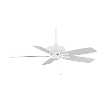 Fanimation Edgewood 52in 5-Blade Ceiling Fan | White and White/White Oak Blades | Living Room & Covered Patio | 52 x 52 x 1.3 in | Model TF610WH