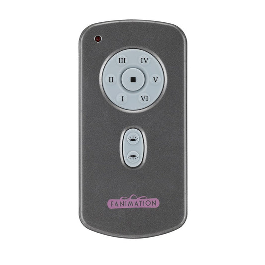 Fanimation TR31 Handheld Ceiling Fan Transmitter | Grey Finish | Control Fan Speed & Light | 4.5in H | Model TR31