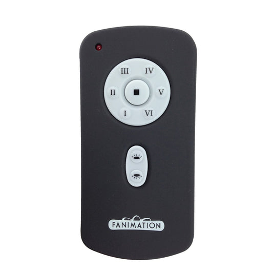 Fanimation TR41 Handheld DC Motor Transmitter | Charcoal Finish | 6-Speed, Reverse, UL & DL Control | 4.5in H | Model TR41