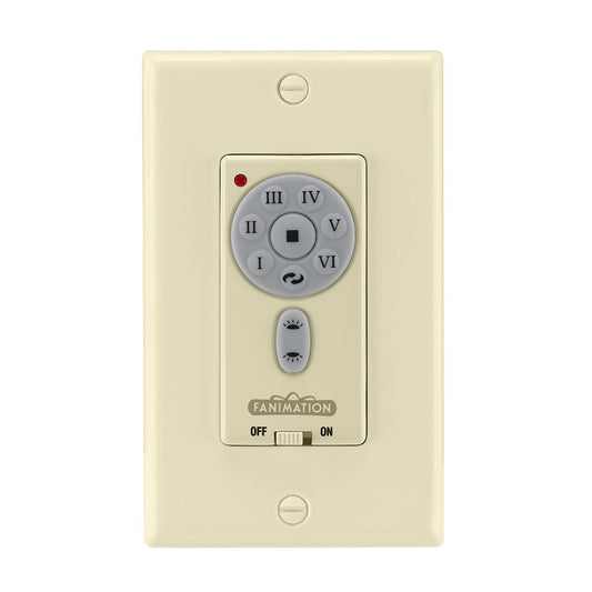 Fanimation TW32LA Light Almond Ceiling Fan Wall Control | 120V, 3-Speed | Bedroom & Living Room | 4.72in H | Model TW32LA