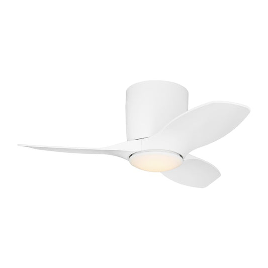 Generation Lighting Titus 32 Hugger LED Fan, White/White/Light Kit - 3TTHR32RZWD