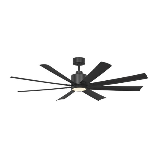 Generation Lighting Flera Smart 65 LED Ceiling Fan, Black/Black - 8FLSM65MBKD