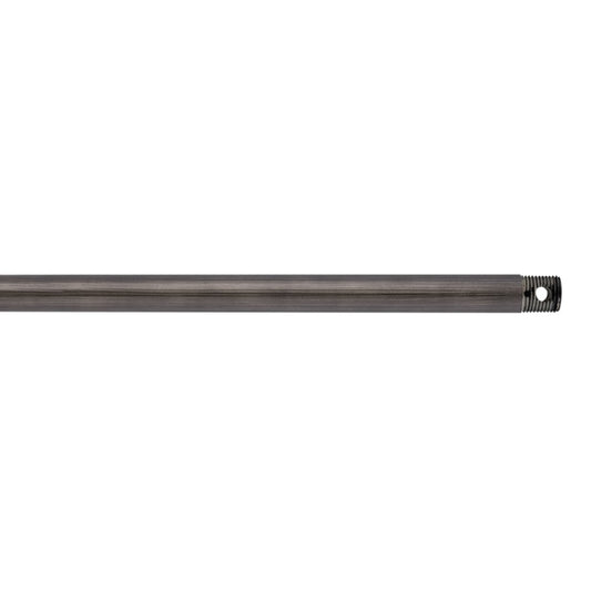 Generation Lighting 12" Threaded Downrod, Aged Pewter - DRT12AGP