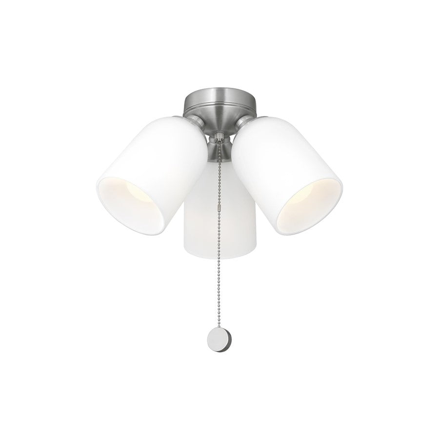 Generation Lighting Emile Light Kit, Brushed Nickel/Etched White Glass - MC267BS