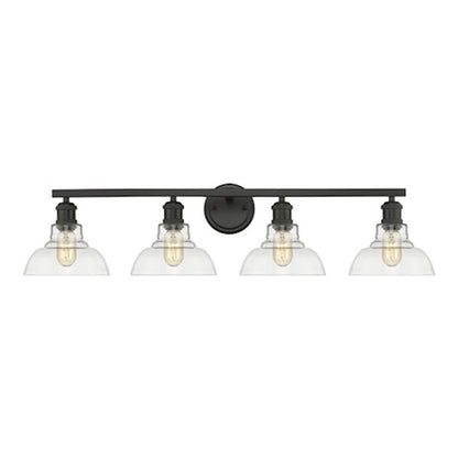 4 Light Bathroom Vanity Light, Black
