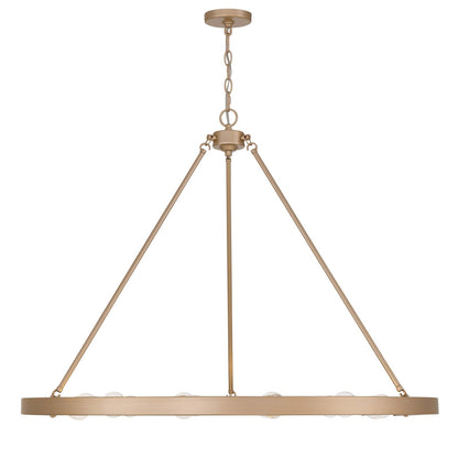 Golden Lighting Castile 40in 12-Light Semi-Flush Mount | Transitional French Gold Steel | Entryway & Foyer | 40 x 40 x 14 in | Model 1019-12SF FRG