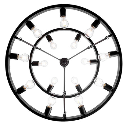 15 Light 32" Chandelier, Matte Black