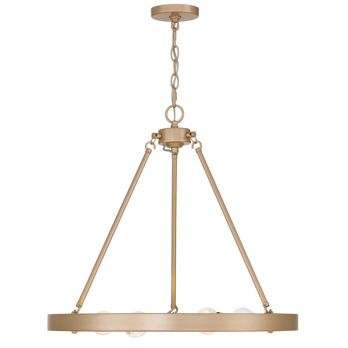 Golden Lighting Castile 24in 6-Light Chandelier | Transitional French Gold | Dining Room & Foyer | 24 x 24 x 22.13 in | Model 1019-6 FRG