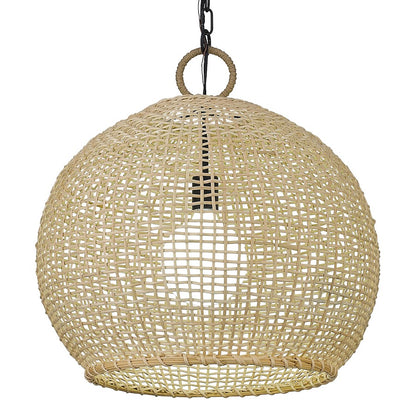 1 Light Large Pendant, Matte Black