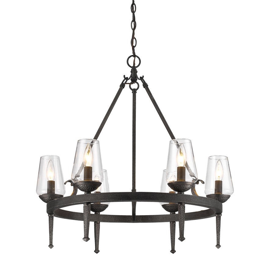 Marcellis Chandelier, Dark Natural Iron