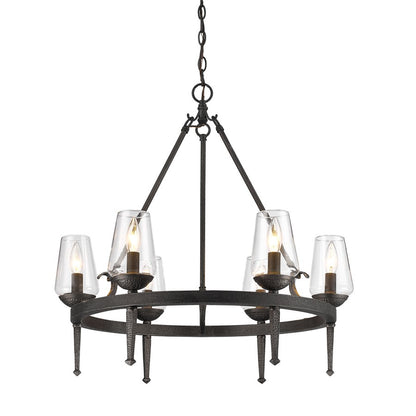 Marcellis Chandelier, Dark Natural Iron