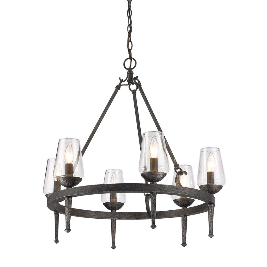 Marcellis Chandelier, Dark Natural Iron