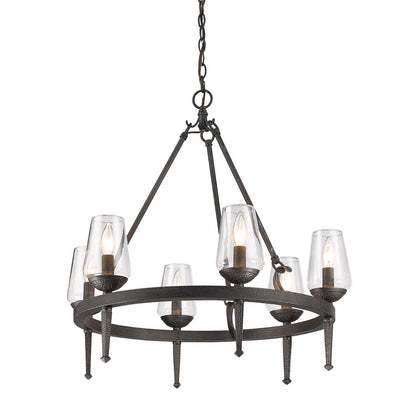 Marcellis Chandelier, Dark Natural Iron