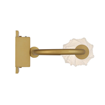 Golden Lighting Geode 21in 3-Light Outdoor Wall Light | Modern Satin Brushed Gold and Fluted Striped Glass | Entryway | Model 1517-OWL3 SBG-FST