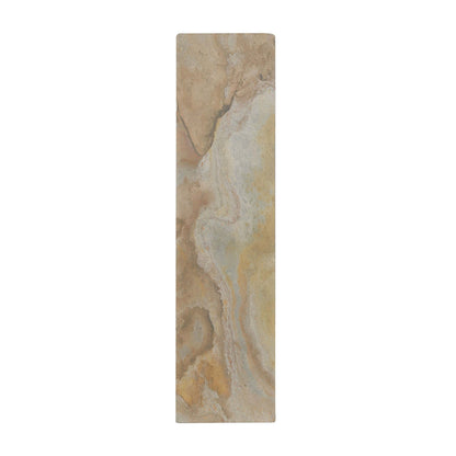 Golden Lighting Stratum 18in LED Vanity Light | Modern Matte Black and Moon Rock Stone | Bathroom & Powder Room | Model 1672-BA18 BLK-MR