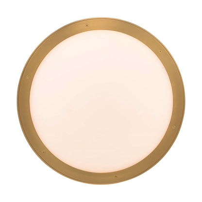 Golden Lighting Cameron 17in Integrated LED Pendant | Modern Brushed Champagne Brass and Etched Glass | Kitchen Island | Model 1700-17 BCB-EG