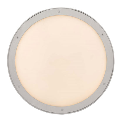 Golden Lighting Cameron 16.5in 1-Light LED Pendant | Modern Polished Nickel and Etched Glass | Kitchen & Dining Room | Model 1700-17 PN-EG