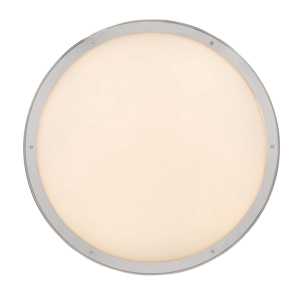 Golden Lighting Cameron 24in Integrated LED Pendant | Modern Polished Nickel and Etched Glass | Kitchen Island & Dining Room | Model 1700-24 PN-EG