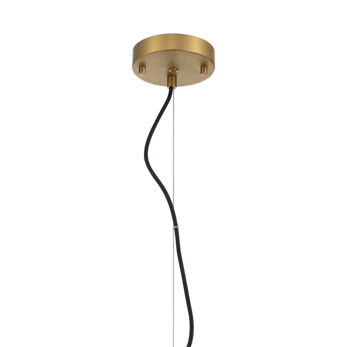 Golden Lighting Drop 19in 3-Light Pendant | Modern Brushed Champagne Brass and Clear Glass | Kitchen Island & Dining Room | Model 2088-20P BCB-CLR