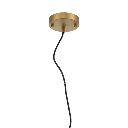 Golden Lighting Drop 19in 3-Light Pendant | Modern Brushed Champagne Brass and Clear Glass | Kitchen Island & Dining Room | Model 2088-20P BCB-CLR