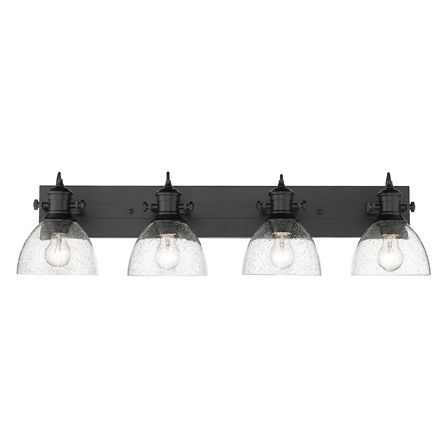 4 Light Bathroom Vanity Light, Black