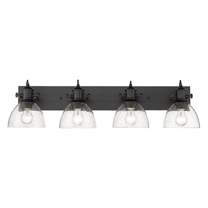 4 Light Bathroom Vanity Light, Black