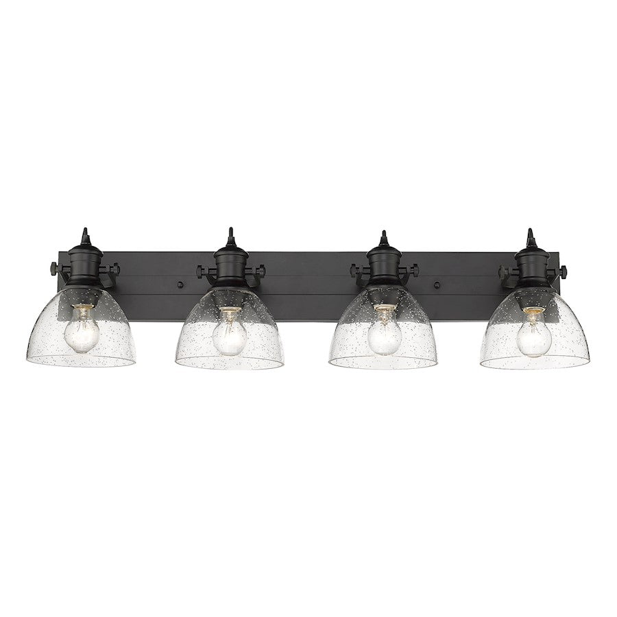 4 Light Bathroom Vanity Light, Black