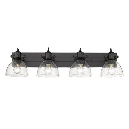 4 Light Bathroom Vanity Light, Black