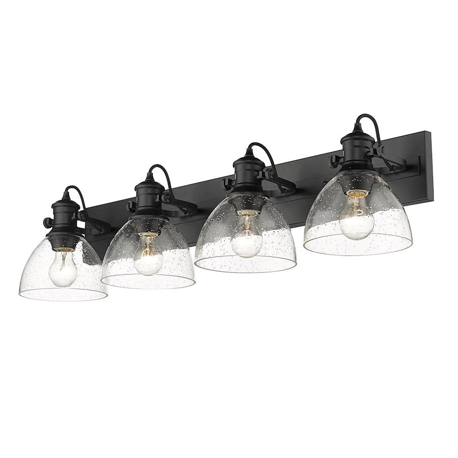4 Light Bathroom Vanity Light, Black