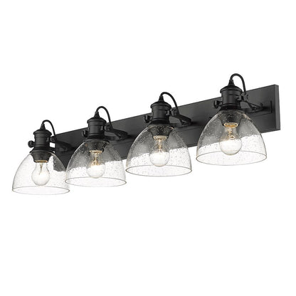 4 Light Bathroom Vanity Light, Black