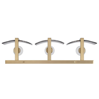 Golden Lighting Aenon 22in 3-Light Vanity Light | Rustic Brushed Champagne Brass and Smoky Water Glass | Bathroom | Model 3164-BA3 BCB-SWG