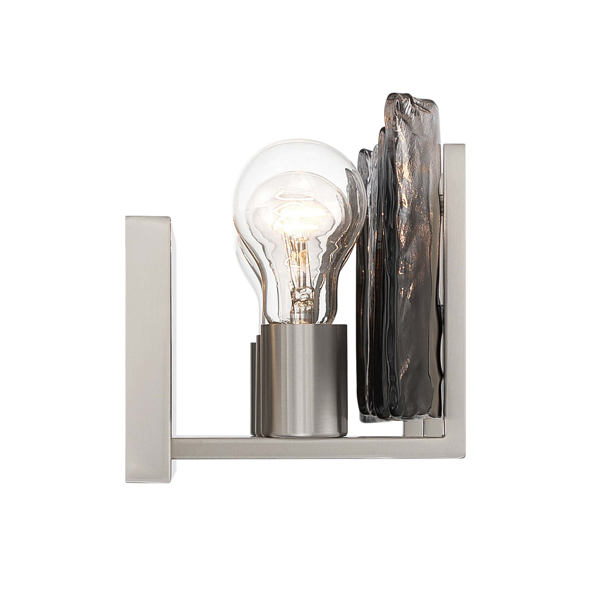 Golden Lighting Aenon 22in 3-Light Vanity Light | Rustic Pewter and Smoky Water Glass | Bathroom Vanity | Model 3164-BA3 PW-SWG