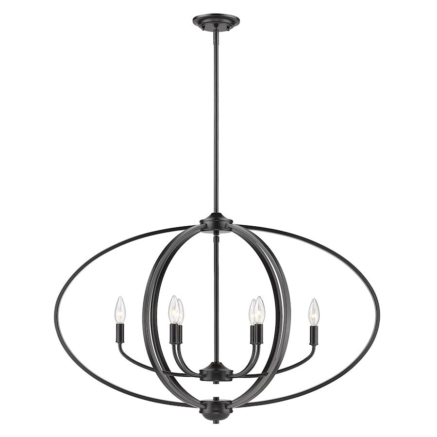 6 Light Linear Pendant