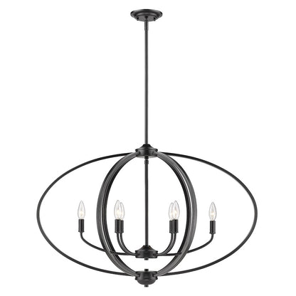 6 Light Linear Pendant