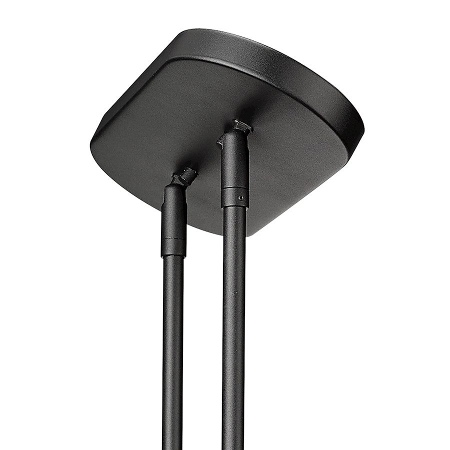 5 Light Linear Pendant, Black