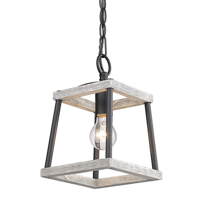 1 Light Mini Pendant, Black