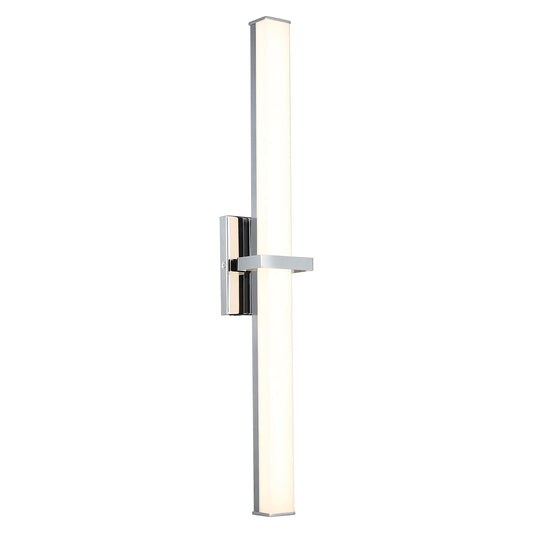 Golden Lighting Elon 30in LED Vanity Light | Modern Chrome and Opal Glass | Bathroom | 30 x 3.75 x 4.75 in | Model 5623-B30 CH-OP